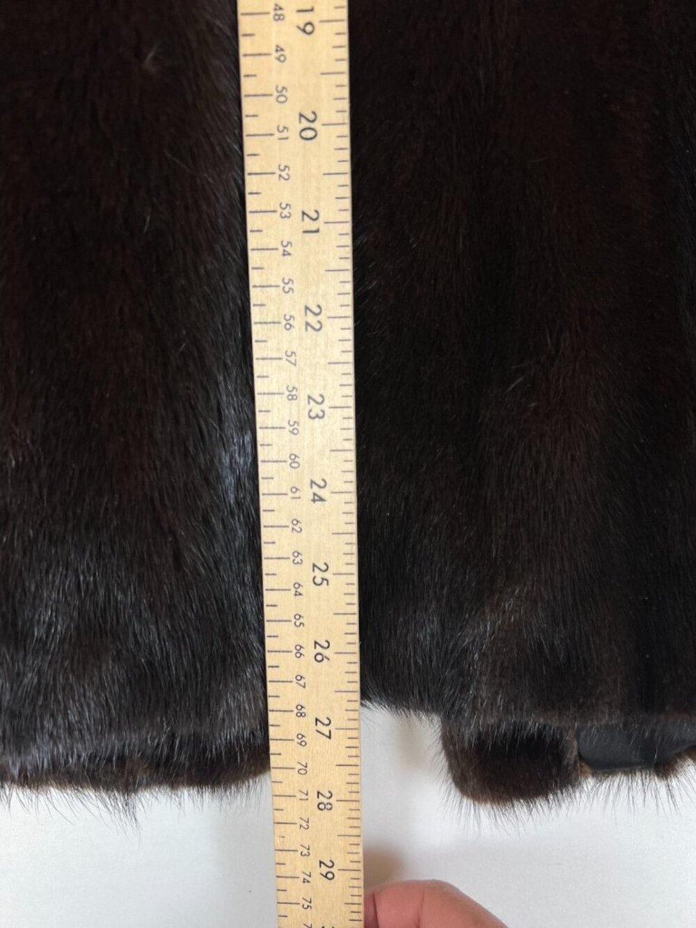 Vintage Sakowitz Women Real Mink Fur Coat Brown Mid Length Genuine Luxury Heavy - Picture 6 of 9